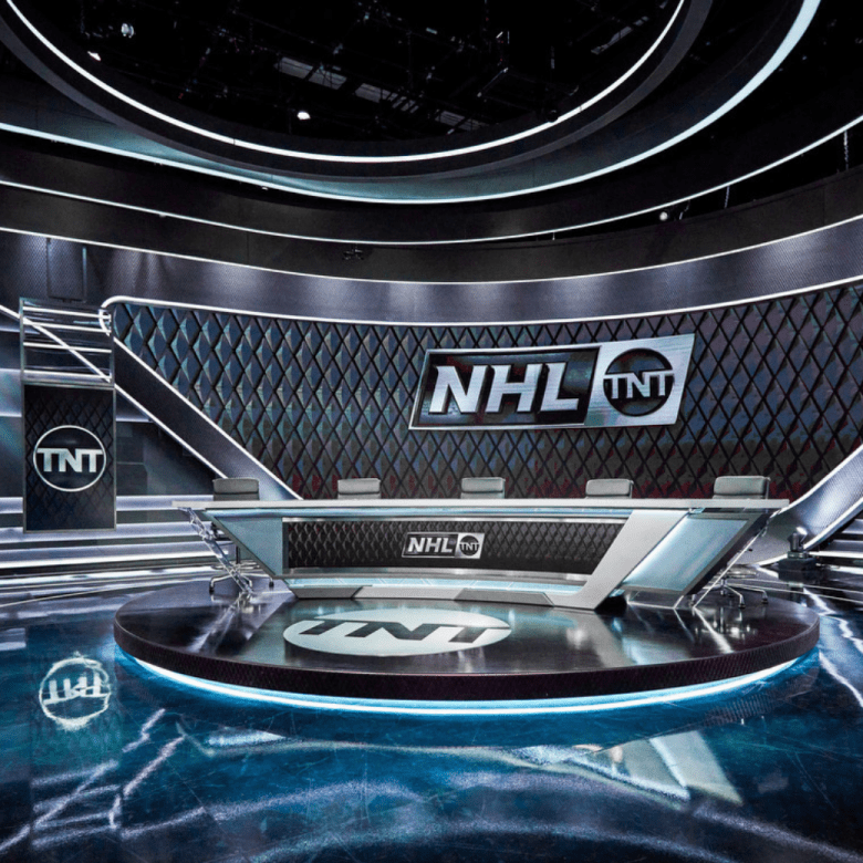 virtual broadcast studio for NHL on TNT