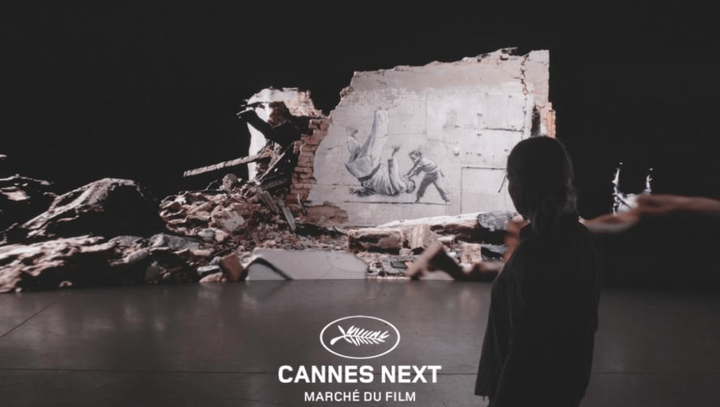 Mural display for Cannes Next Marche du Film