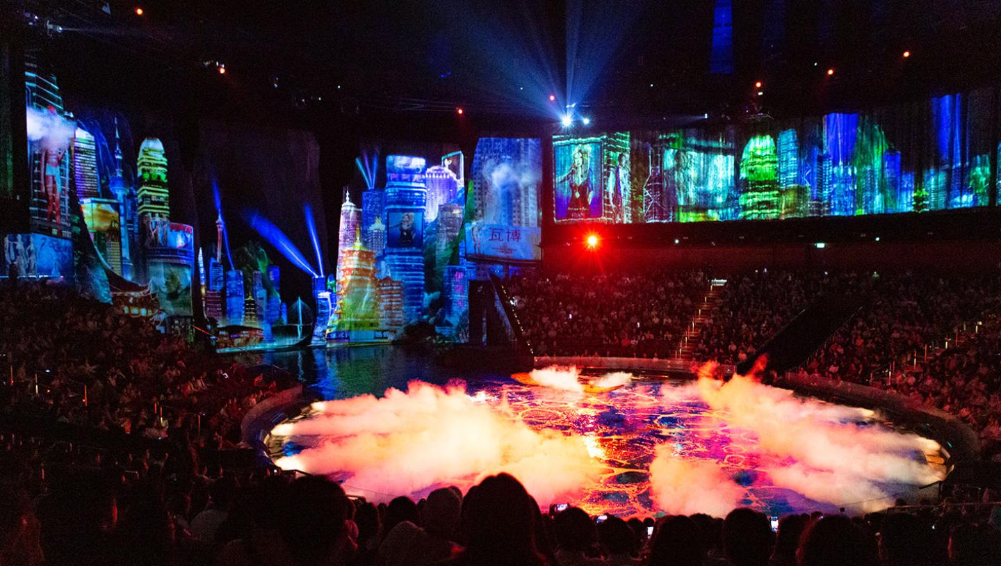 Stage designs for The House of Dancing Water